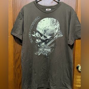 Harley-Davidson Black Skull Graphic Men's Tee